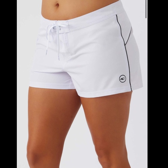 O'Neill Shorts Nwt Oneill Womens 3 Inch White Board Shorts Size